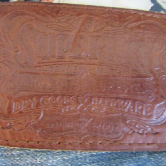 Superdry Distressed Officer Blue Denim Cotton Japan Spirit 30 Straight Jeans - Picture 11 of 11